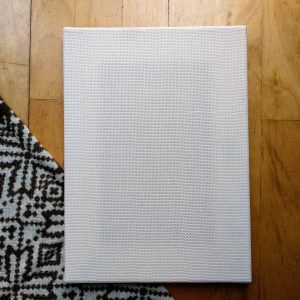 Bastidor para punch needle con tela tensada