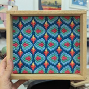 Taller de bordado bargello